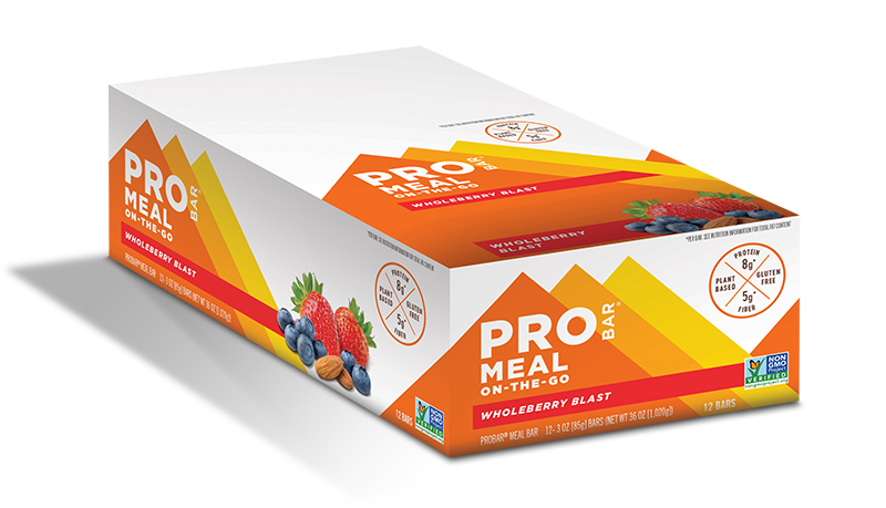 Wholeberry Blast Meal Replacement Bars 12 Pack Probar