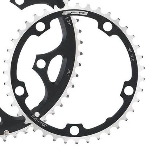 FSA Pro Road Triple Chainring - 39t, 130 BCD, Aluminum, N-10, Black