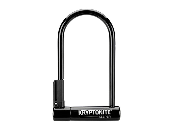 Kryptonite Keeper U-Lock - 4 x 8", Keyed, Black, Includes bracket