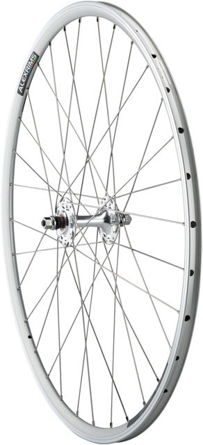 Quality Wheels Value Double Wall Series Track Front Wheel - 700, 9x1 Threaded x 100mm, Rim Brake Clincher Cartridge