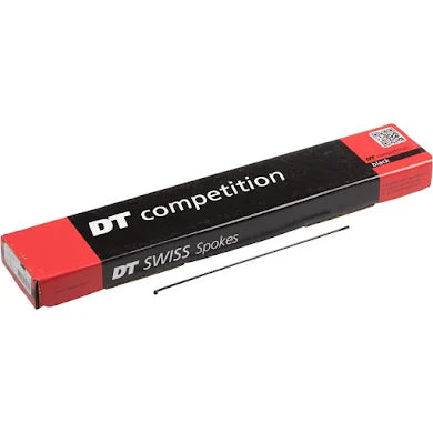 DT Swiss Competition Spoke: 2.0/1.8/2.0mm, 278mm, J-bend, Black, Box of 100