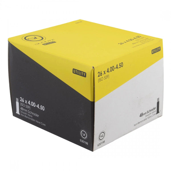 Sunlite 26x4.00-4.50 Schrader Valve Inner Tubes, Heavy-Duty Wall, Smooth Stem