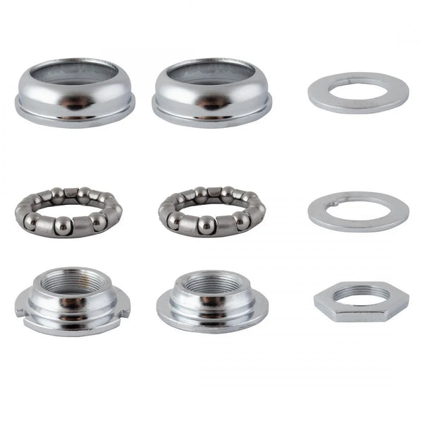Blackops Bottom Bracket Set Chrome 1pc SEALED MECH-24tpi CP
