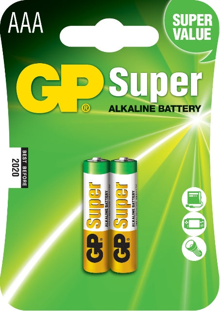 Batteries Battery Alkaline AAA Pack of 2