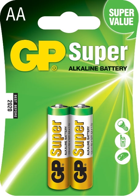 Batteries Battery Alkaline AA Pack of 2