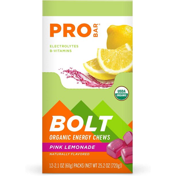 Probar Bolt Chews Pink Lemonade 12-Pack