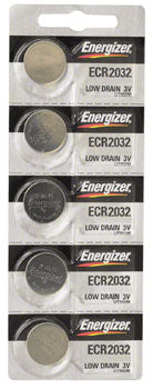 Energizer CR2032 Lithium Battery: Card of 5 - Ascent Cycles