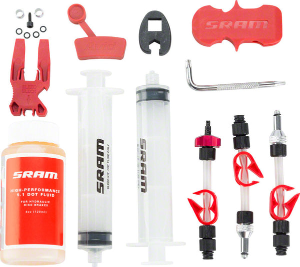 Sram Standard Disc Brake Bleed Kit For Sram X0-Xx Guide Level Code Hydror And G2 With Dot Fluid